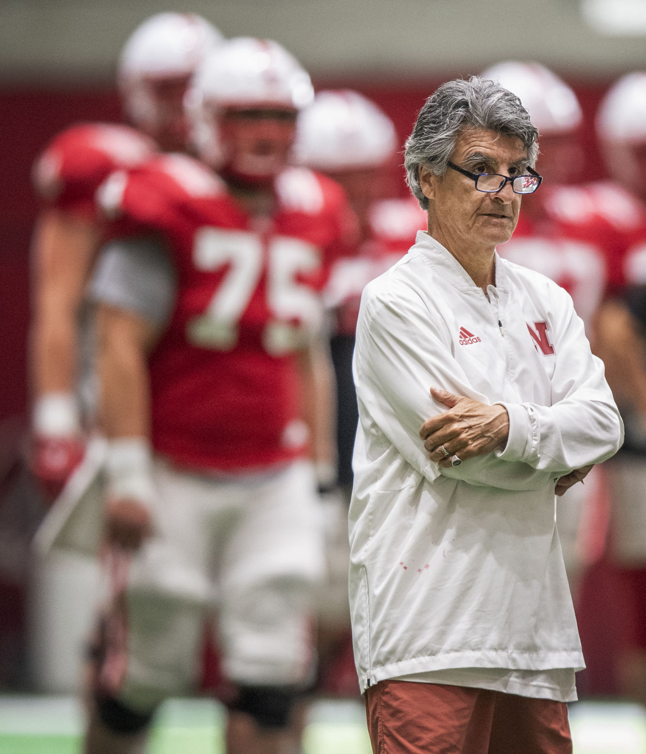 Nebraska football practice, 8.11